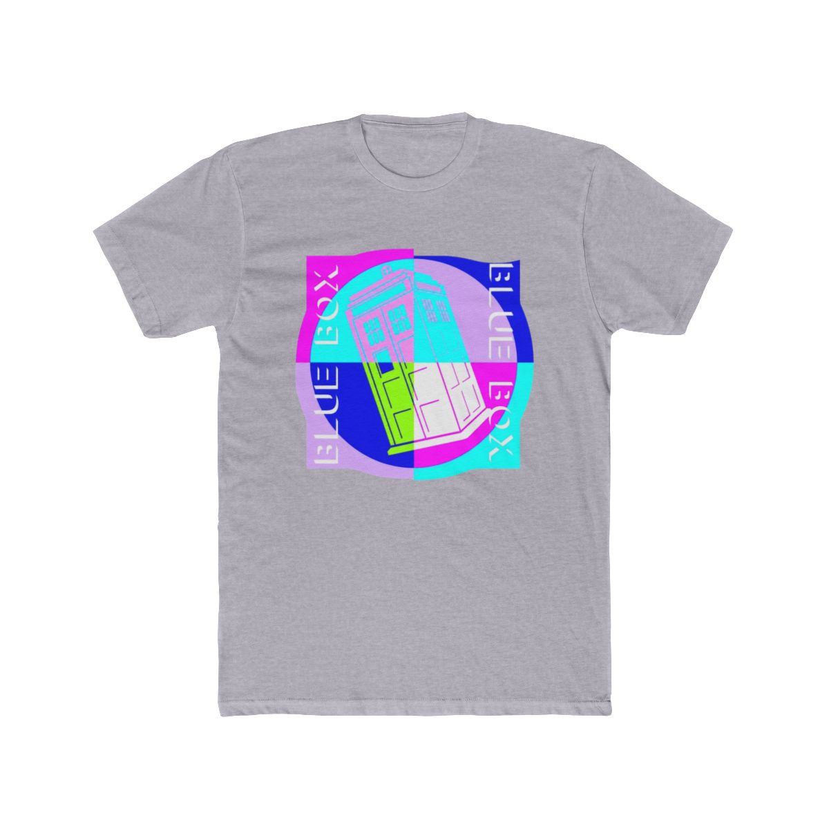 Blue Box time travel pop art T Shirt - alternate angle 4, merchandise