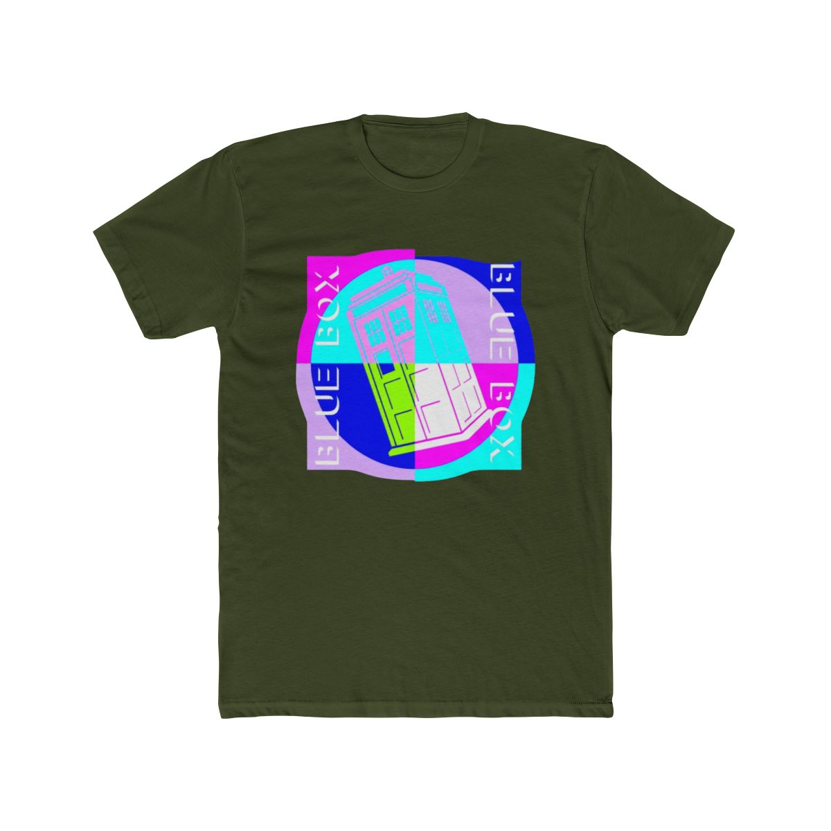Blue Box time travel pop art T Shirt